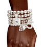Shiny Silver No. 5 Boutique Charm Bracelets