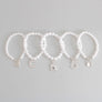 White Pearl Silver No. 5 Boutique Bracelets