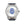 ZPB Blue Leather Silver Sun Cut Dial Watch Women