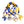 SGRHO Sorority Blue Gold Ball Bead Charm Bracelets