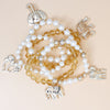 Mixed Gold Bead Elephant Bracelets