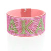 AKA Sorority Pink Rhinestone Magnetic Bracelet