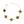 Bracelet Gold Brown Quatrefoil Clover 5 Motifs