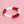 DST Red White Tubular and Glass Bead Bracelet