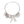 Breast Cancer Silver Wire Light Pink Charm Bangle