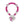Breast Cancer Pink Pearl Heart Charm Bracelet