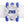 Bracelet Blue White Pearl ZPB 5 Strand for Women
