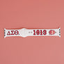DST Sorority White Red 1913 Watch Band Strap Women