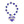 ZPB Sorority Blue White Bling Heart Charm Bracelet