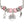 Breast Cancer Silver Never Give Up Charm Bracelet