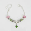 Snake Chain Pink Green Charm Women's Bracelet