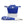 ZPB Sorority Blue Nylon Wristlet Strap Mini Pouch