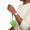AKA Sorority Green Nylon Wristlet Strap Mini Pouch