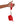 DST Sorority Red Nylon Wristlet Strap Mini Pouch