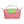 Pink Nylon Mini Pouch Handle Strap