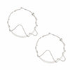 Silver Snake Wrapped Hoops