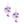 Purple Afro Butterfly Earrings