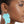 Fish Hooks Aqua Glitter Natural Hair Earrings