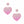 Drop Sparkling Love Pink Heart Dangle Earrings
