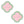 AKA Pink Green Sorority Studs
