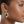Fish Hooks Gold African Woman Rhinestone Earrings