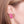 Studs Gold Heart Pink Stone Cancer Ribbon Earrings