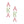 AKA Dangle Pink Green Large AKA Earrings