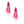 Tassel Fuchsia Feather Glass Earrings for Women