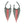 Fringe Red and Green Long Horseshoe Earrings Women