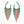 Fringe Red and Green Long Horseshoe Earrings Women