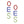 OES Sorority Pave Letter Silver Dangle Earrings