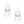 Fish Hook White Cowgirl Hat Fringe Earrings