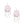Fish Hook White Pink Cowgirl Hat Fringe Earrings