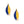 SGRHO Sorority Curved Leaf Blue Gold Painted Studs