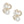 Clip On High End Gold Ribbon Cream Pearl Earrings