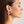 Clip On High End Silver Ribbon Red Pearl Earrings