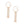 Tassel Gold G Rhinestone Fringe Earrings Women