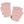Convertible Fingerless Mittens Pink Fur Reindeer