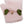 Convertible Fingerless Mittens Pink Fur Reindeer
