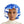 ZPB Sorority Blue White Satin Sleep Bonnet Cap