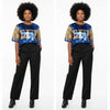 SGRHO Sorority Blue and Gold Sequin Jersey Shirt