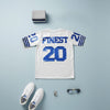 ZPB Sorority White Sequin Jersey Shirt for Women