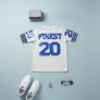 ZPB Sorority White Sequin Jersey Shirt for Women