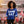 Jersey ZPB Blue White Sequin GAME DAY Crop Top