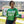 Jersey AKA Green White Sequin GAME DAY Crop Top