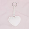 Handbag Clip Gleaming White Heart Padded Charm