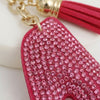 Keychain Fuchsia High Heel Sparkle Purse Charm
