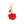 Keychain Radiant Red Rhinestone Rose Charm