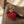 Keychain Red Puffy Smile Heart Sparkle Purse Charm
