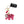 Keychain Glam Pink Rhinestone Elephant Charm Clip